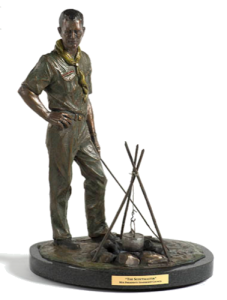Norman Rockwell’s “The Scoutmaster” in bronze